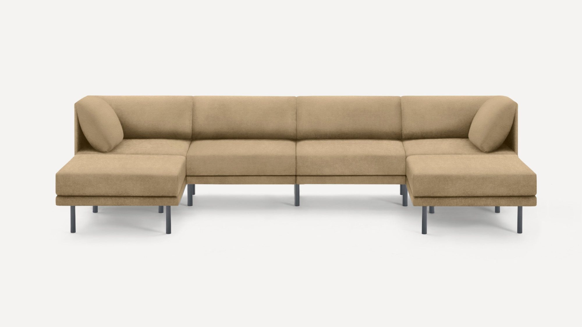 Range 6-Piece Sectional Double Lounger