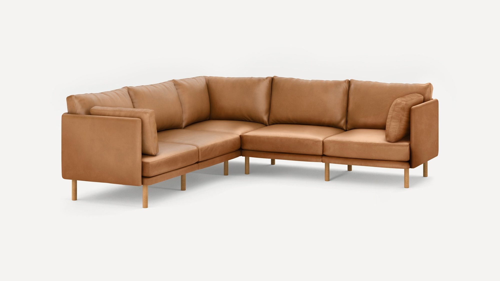 Field Leather 5-Piece Sectional