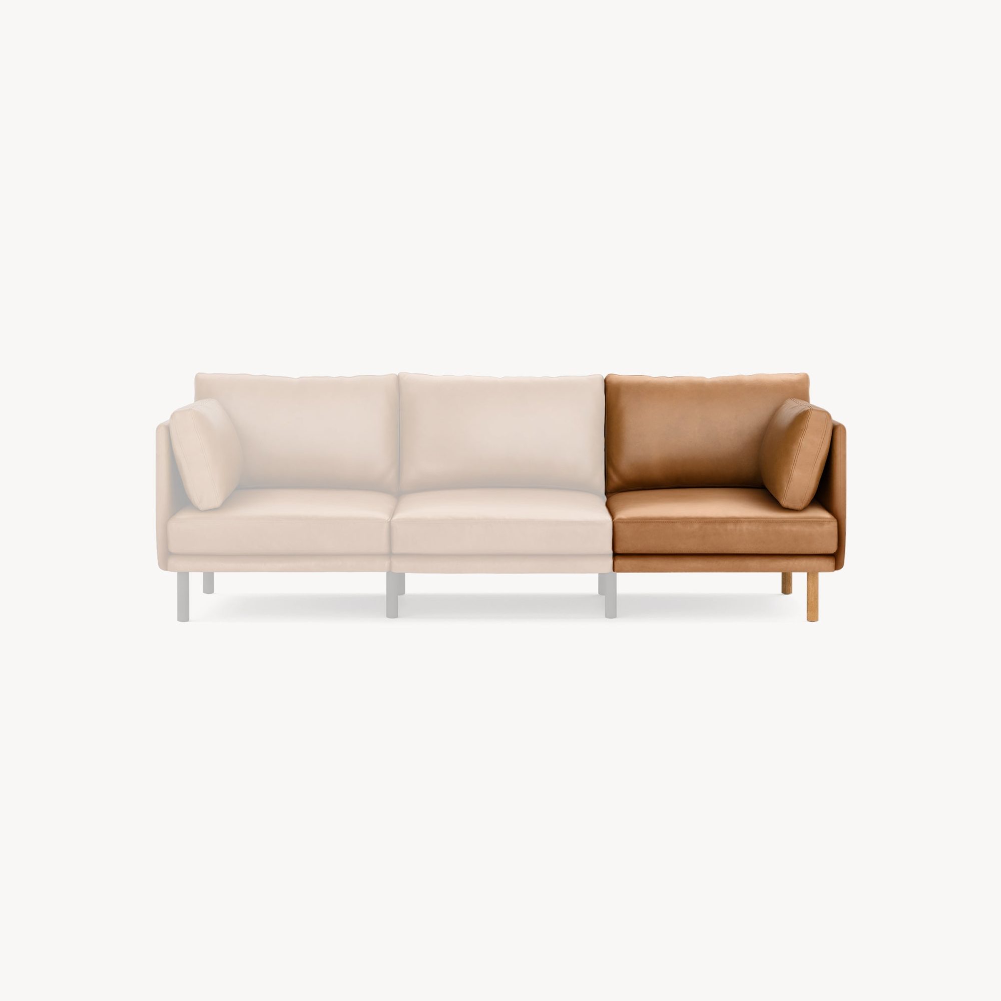 Field Leather Corner End Seat