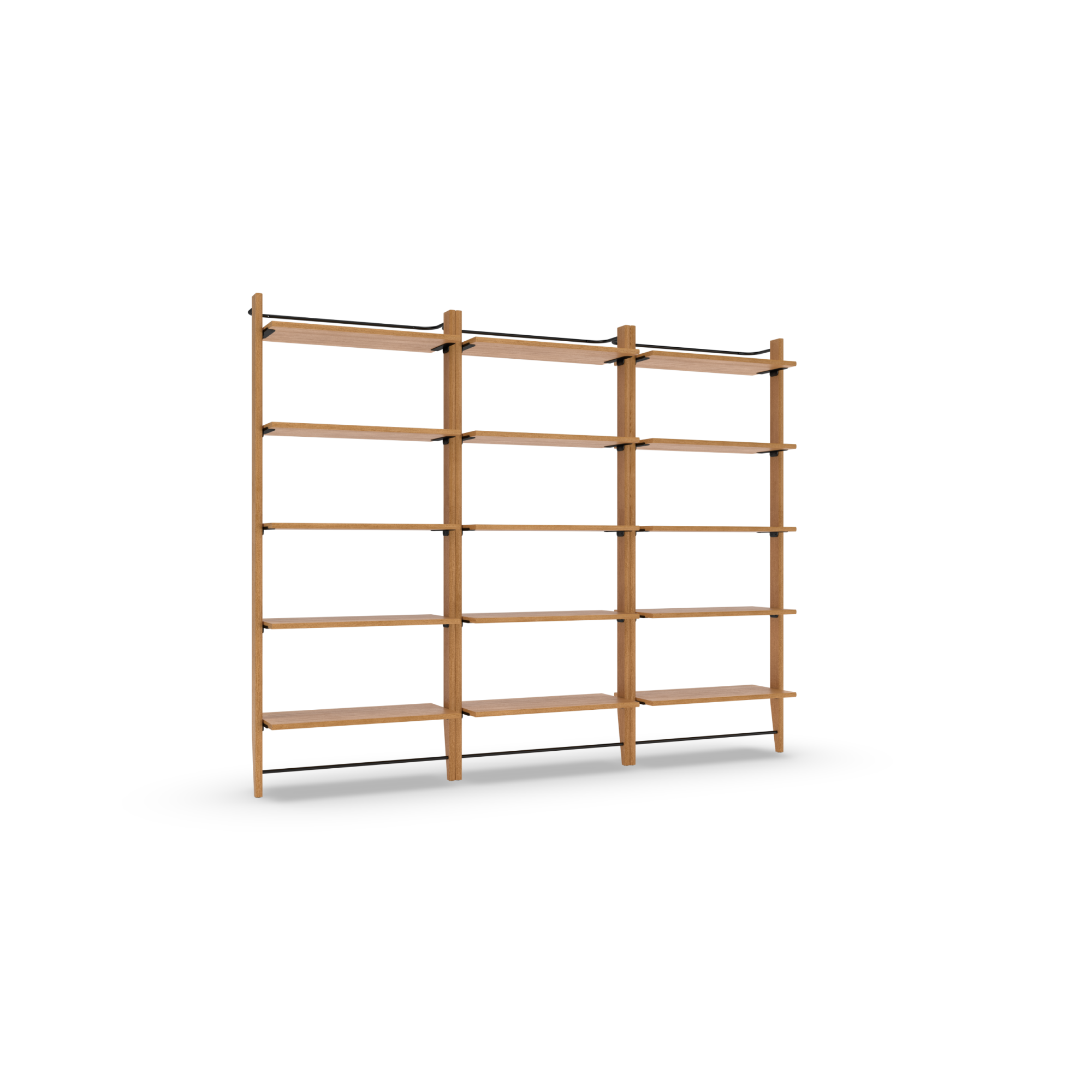 Title Triple Fully Open Bookshelf