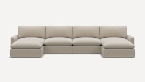 Russet 6-Piece Double Chaise Sectional