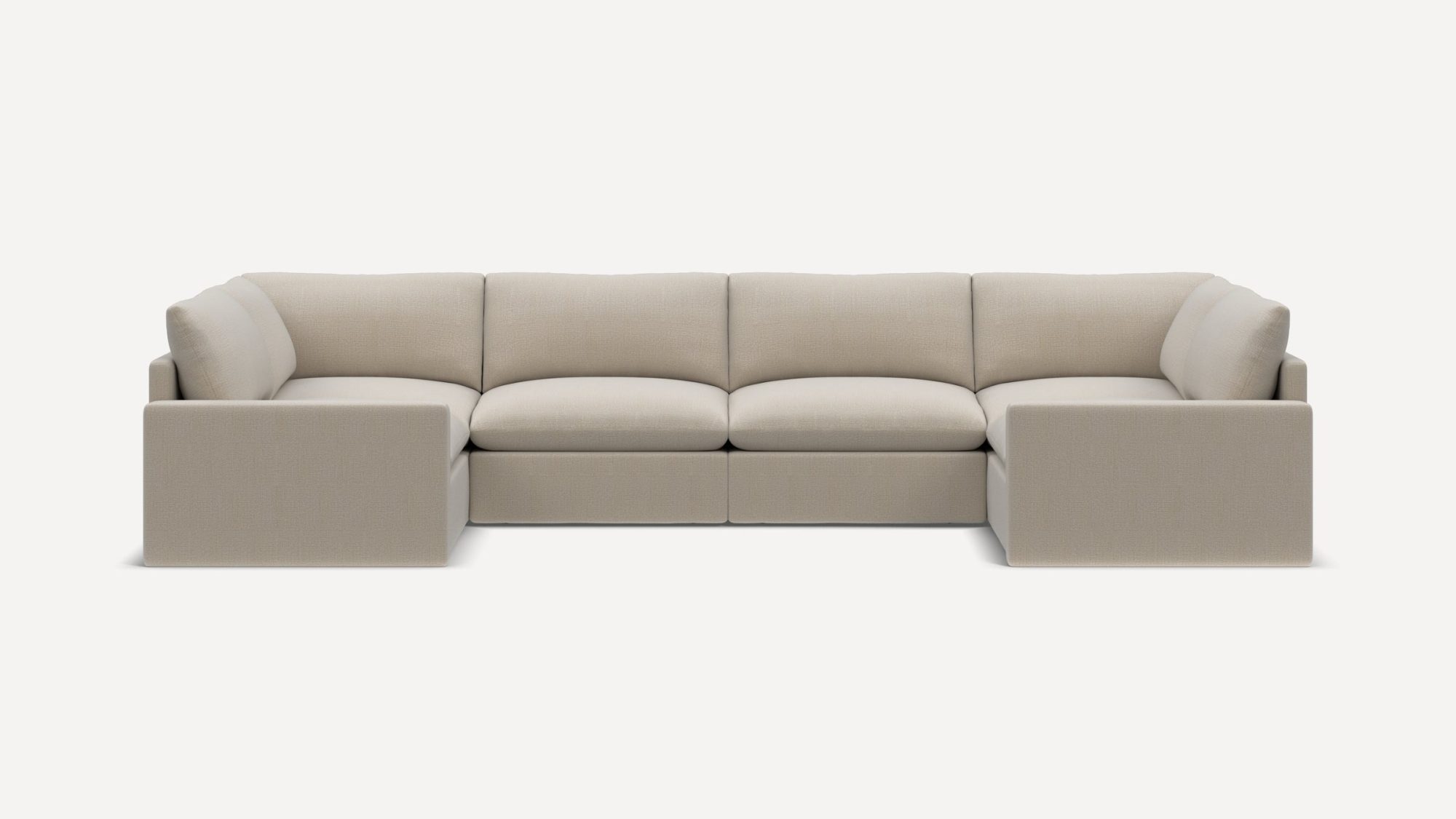 Russet 6-Piece U-Sectional