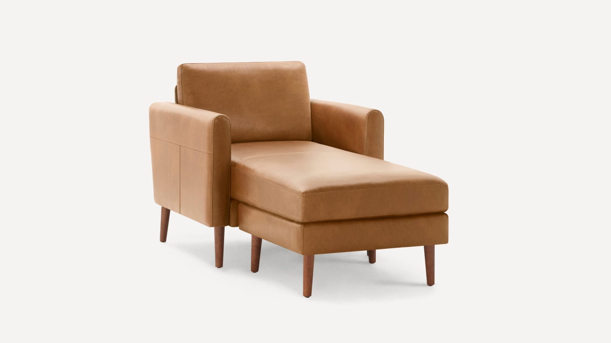 Nomad Leather Club Chair with Chaise