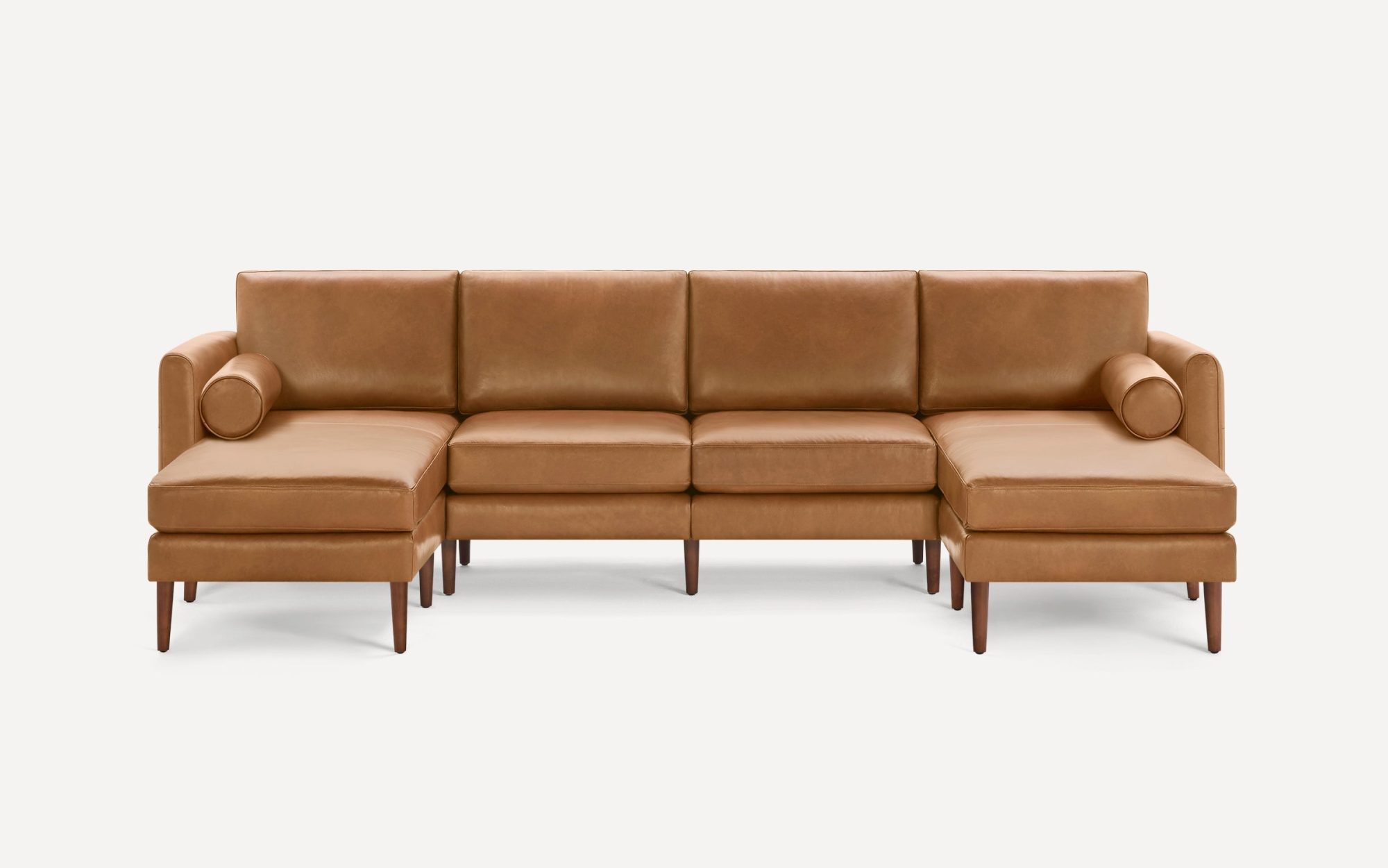 Nomad Leather Double Chaise Sectional
