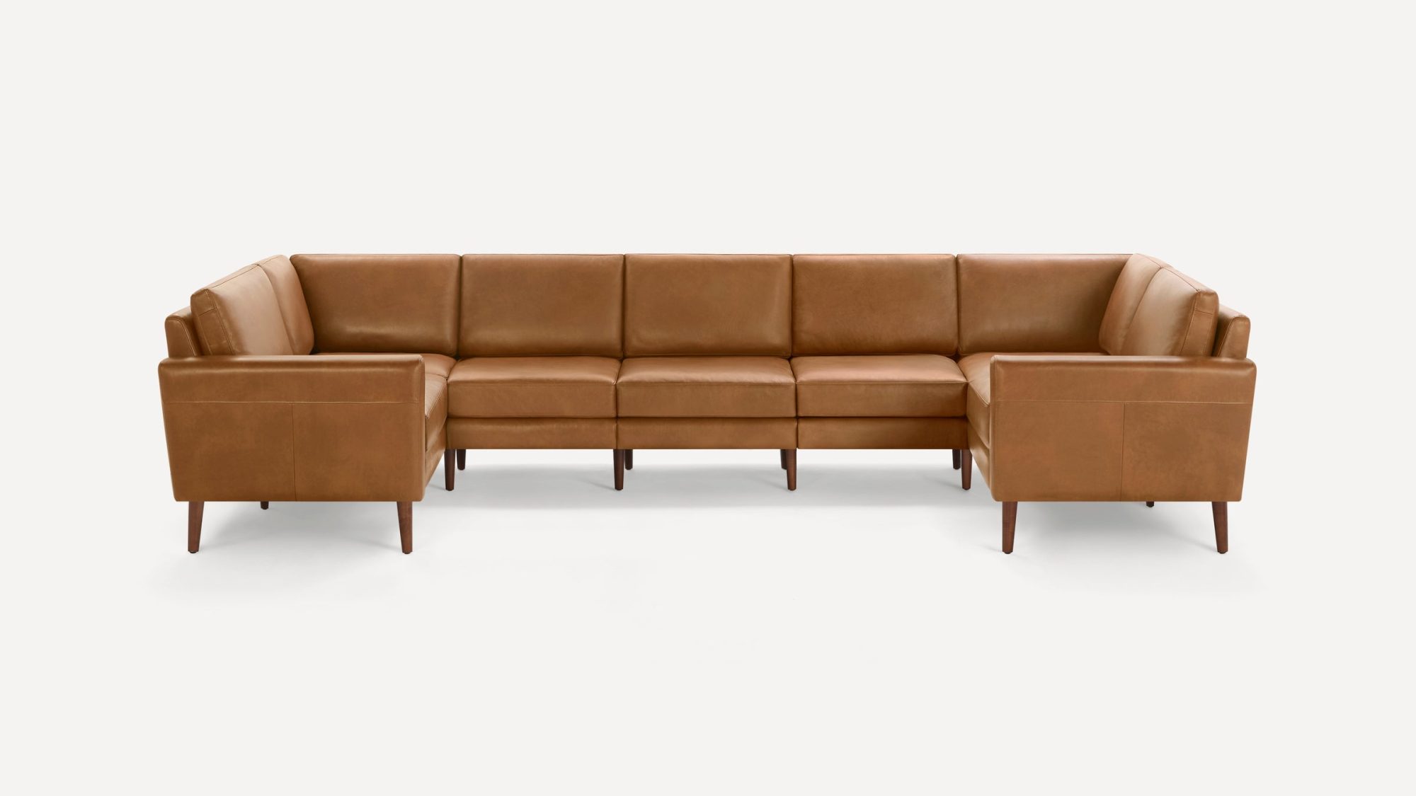 Nomad Leather 7-Seat U Sectional
