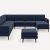 Navy Blue - Performance Flatweave