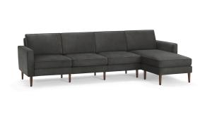 Nomad Velvet King Sofa with Reversible Chaise