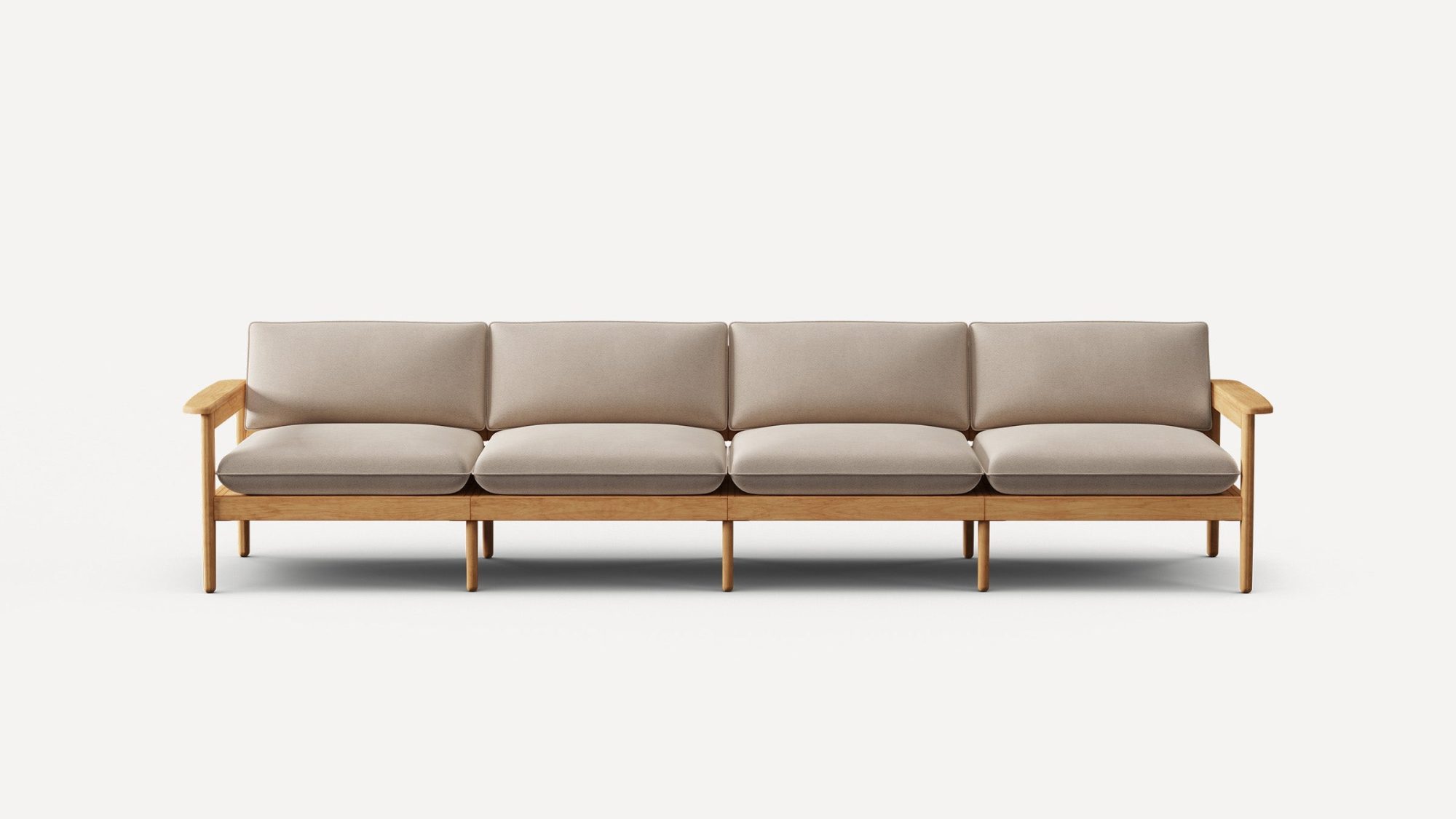 Dunes Teak 4-Seat Sofa
