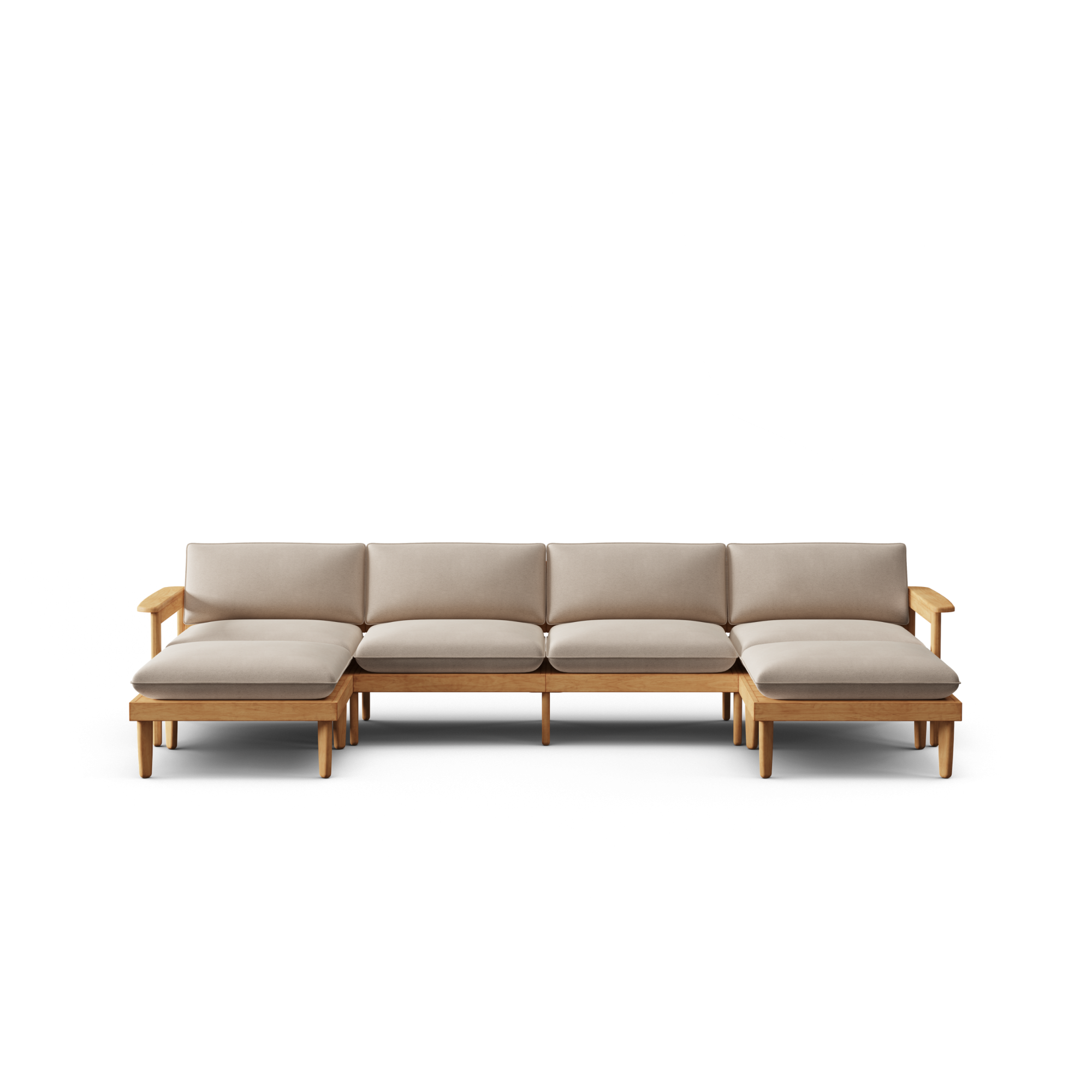 Dunes Teak King Double Lounger