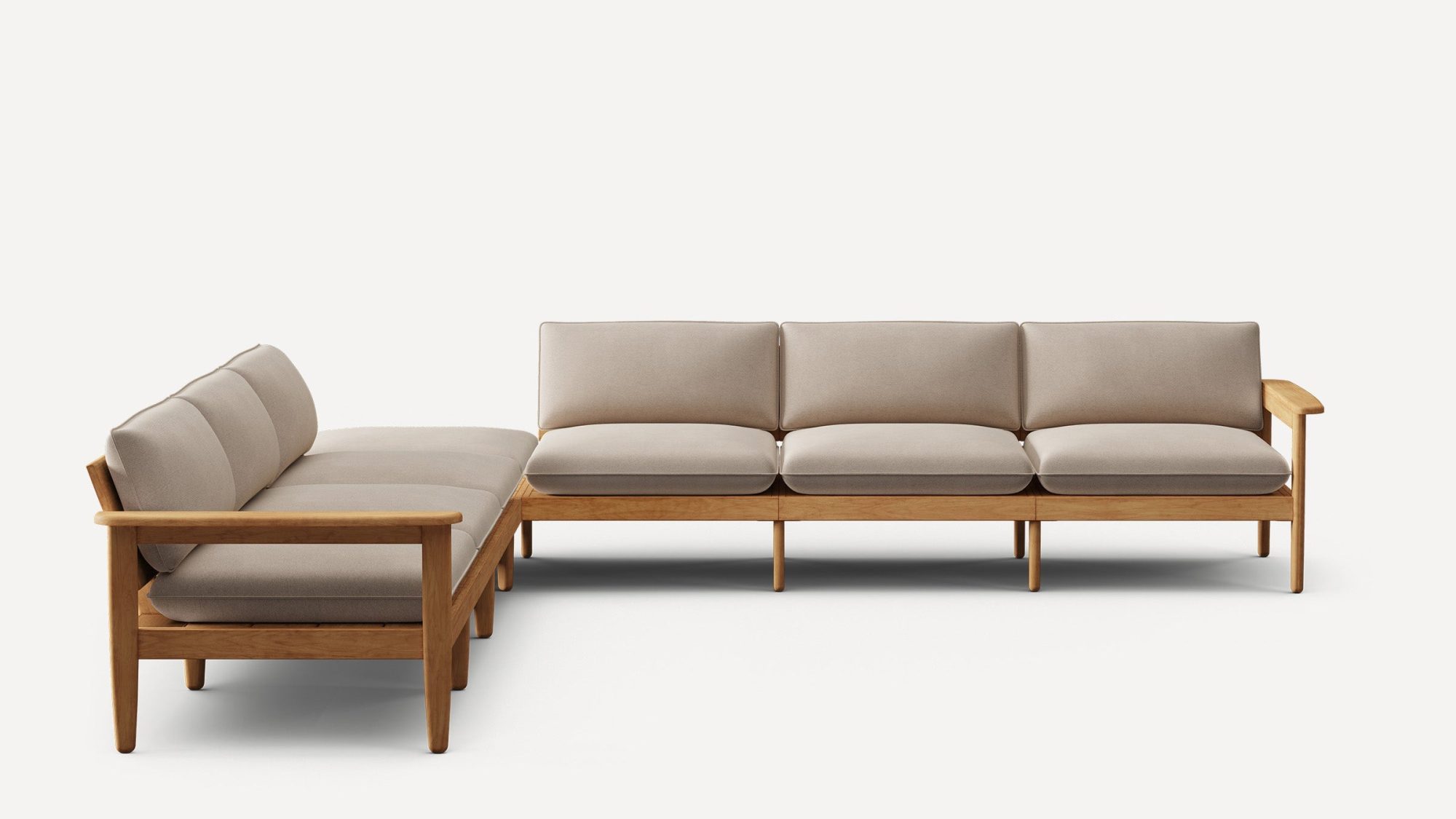 Dunes Teak 7-Piece Sectional